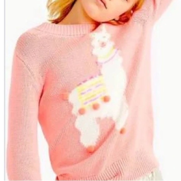 Crewcuts Other - Crewcuts Pink Llama Knit Sweater - girls 14